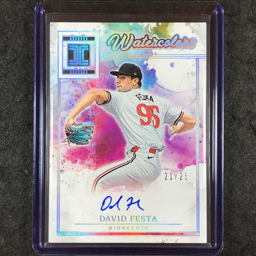 2025 Impeccable Baseball DAVID FESTA Watercolors Auto 21/25