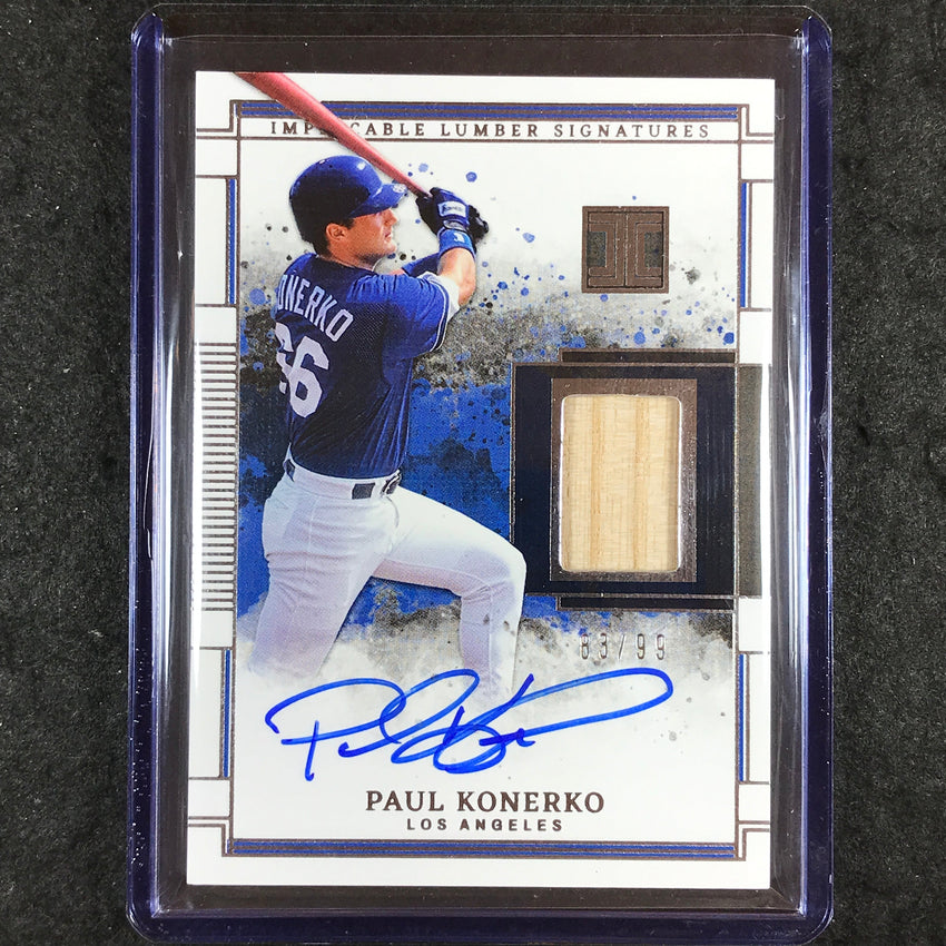 2025 Impeccable Baseball PAUL KONERKO Lumbar Signatures Relic Auto 83/99