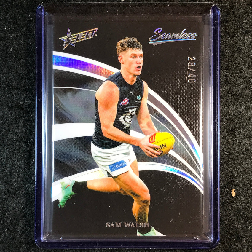 2025 Select AFL Seamless SAM WALSH Black 28/40 #23