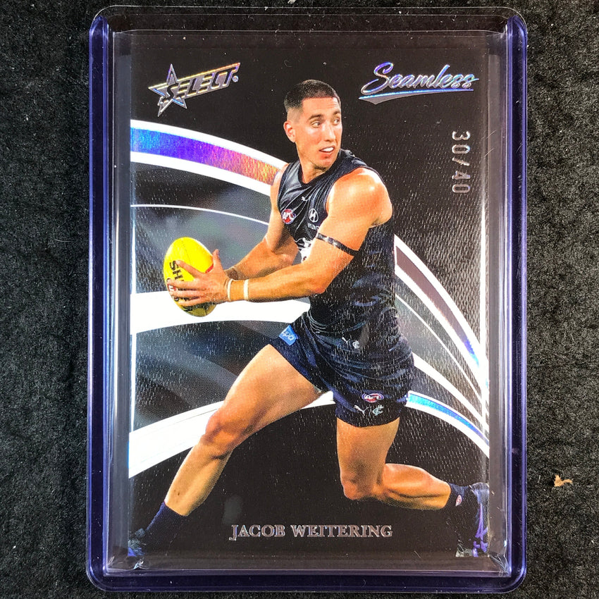2025 Select AFL Seamless JACOB WEITERING Black 30/40 #24