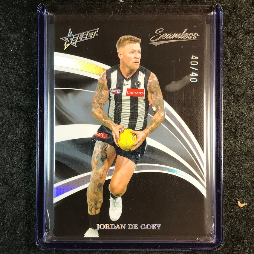 2025 Select AFL Seamless JORDAN DE GOEY Black 40/40 #31
