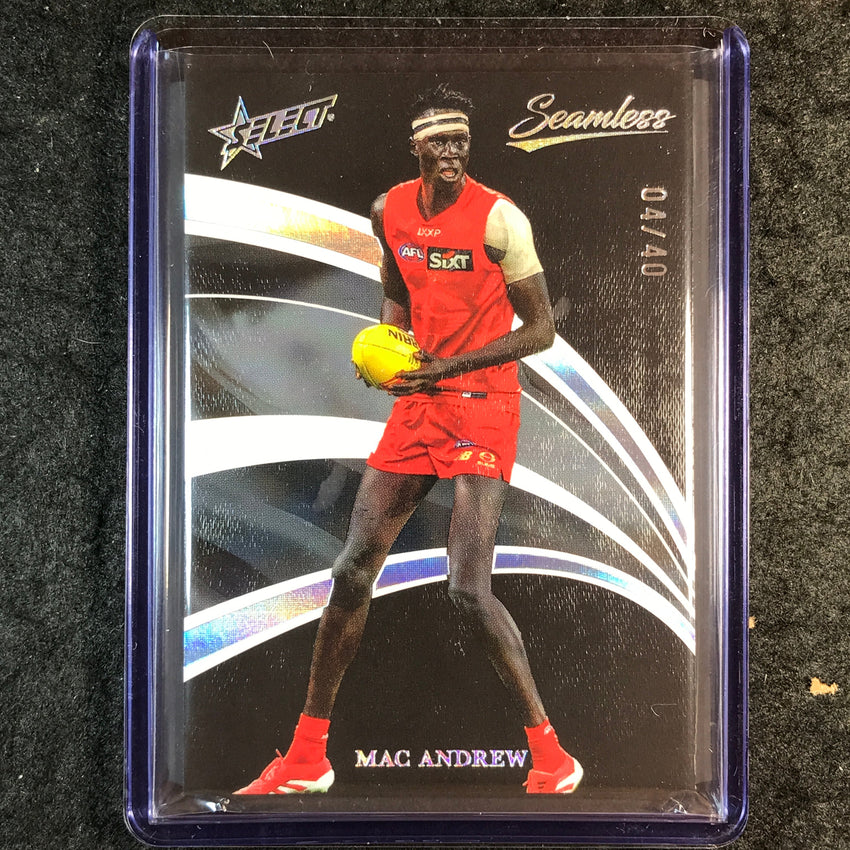 2025 Select AFL Seamless MAC ANDREW Black 04/40 #66