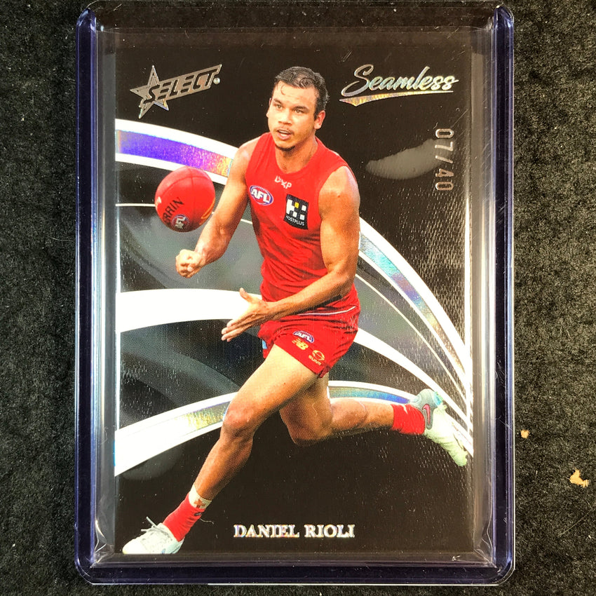 2025 Select AFL Seamless DANIEL RIOLI Black 07/40 #70