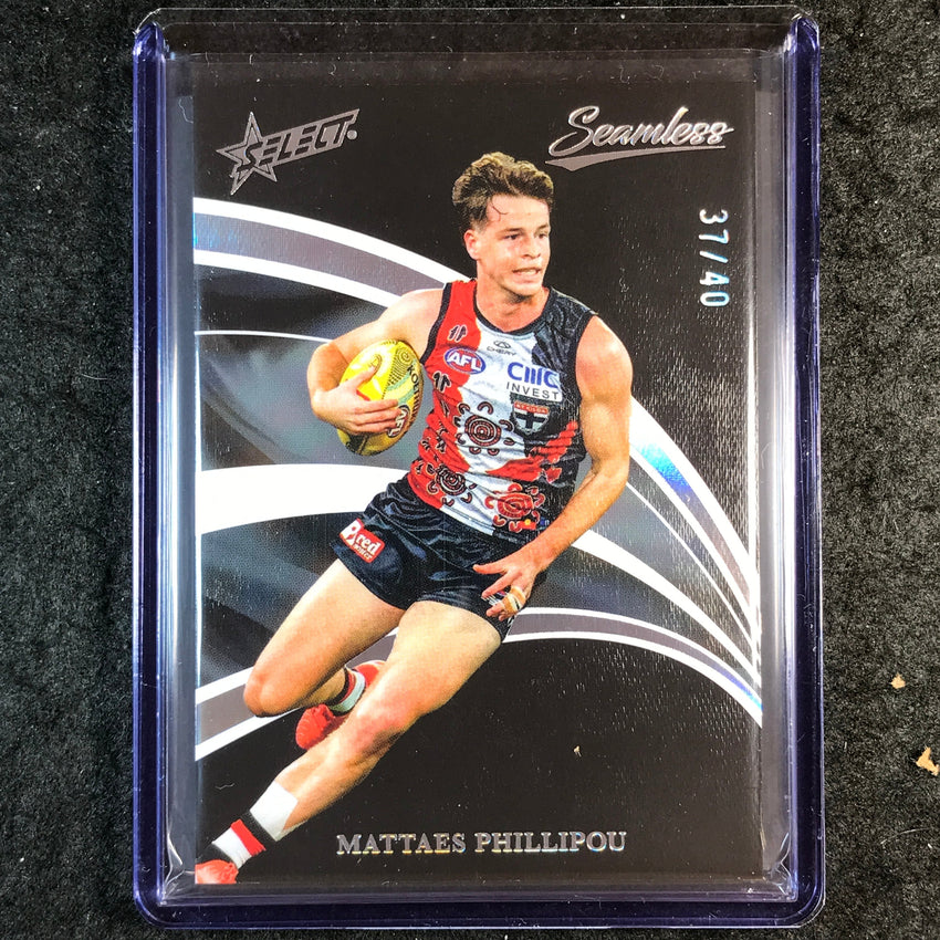 2025 Select AFL Seamless MATTAES PHILLIPOU Black 37/40 #118