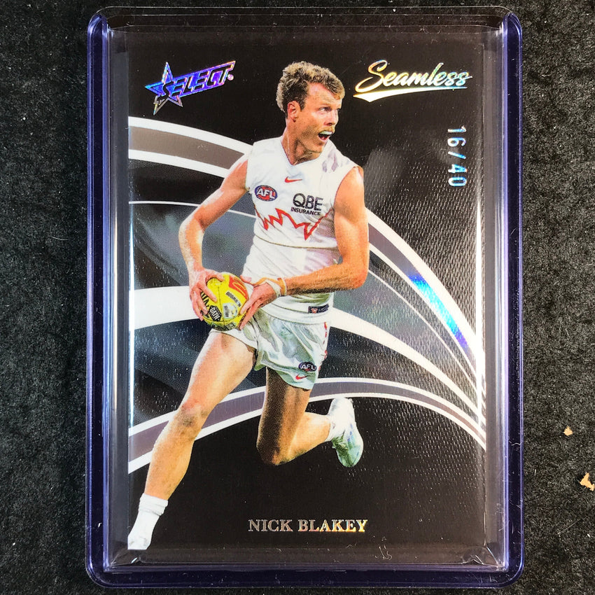 2025 Select AFL Seamless NICK BLAKEY Black 16/40 #121