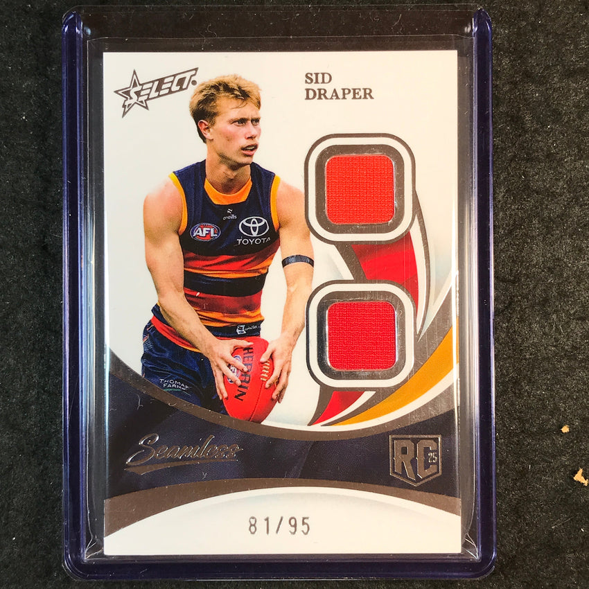 2025 Select AFL Seamless SID DRAPER Rookie Solo Double Patch 81/95 #1