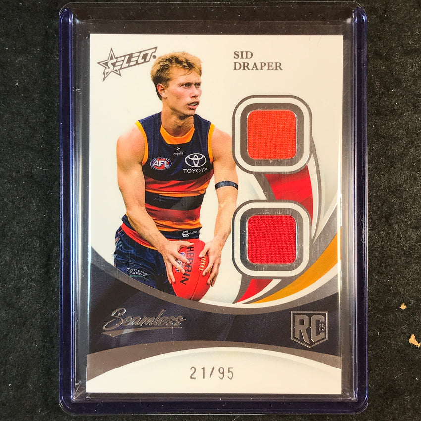 2025 Select AFL Seamless SID DRAPER Rookie Solo Double Patch 21/95 #1