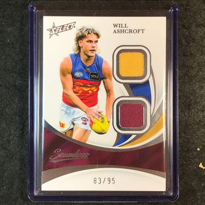2025 Select AFL Seamless WILL ASHCROFT Solo Double Patch 83/95 #7