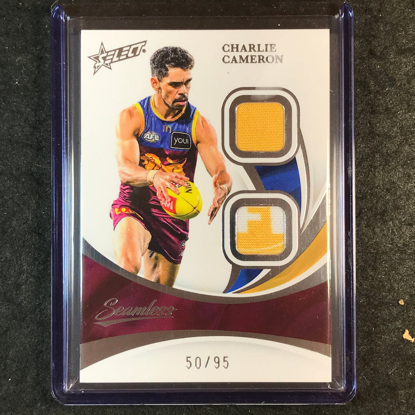 2025 Select AFL Seamless CHARLIE CAMERON Solo Double Patch 50/95 #8