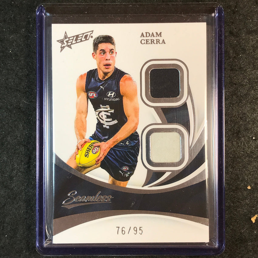 2025 Select AFL Seamless ADAM CERRA Solo Double Patch 76/95 #13