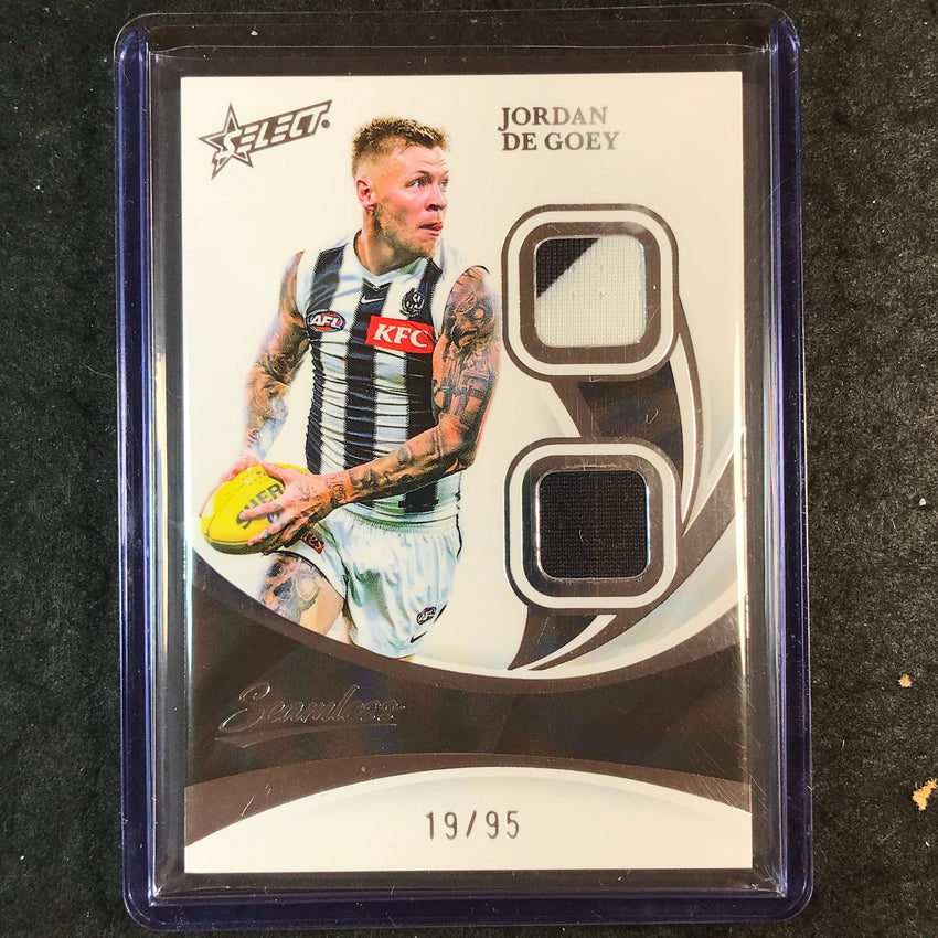 2025 Select AFL Seamless JORDAN DE GOEY Solo Double Patch 19/95 #19