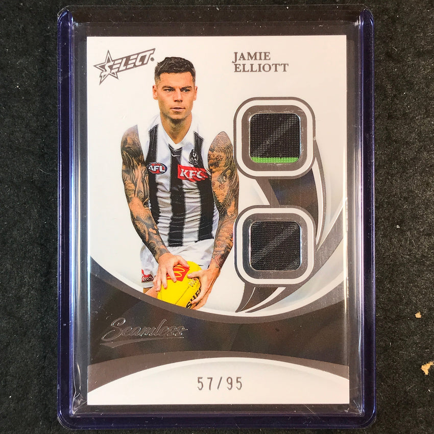 2025 Select AFL Seamless JAMIE ELLIOTT Solo Double Patch 57/95 #20