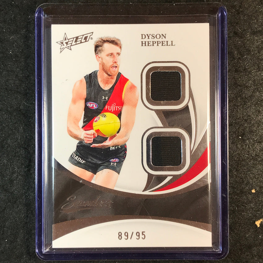 2025 Select AFL Seamless DYSON HEPPELL Solo Double Patch 89/95 #27