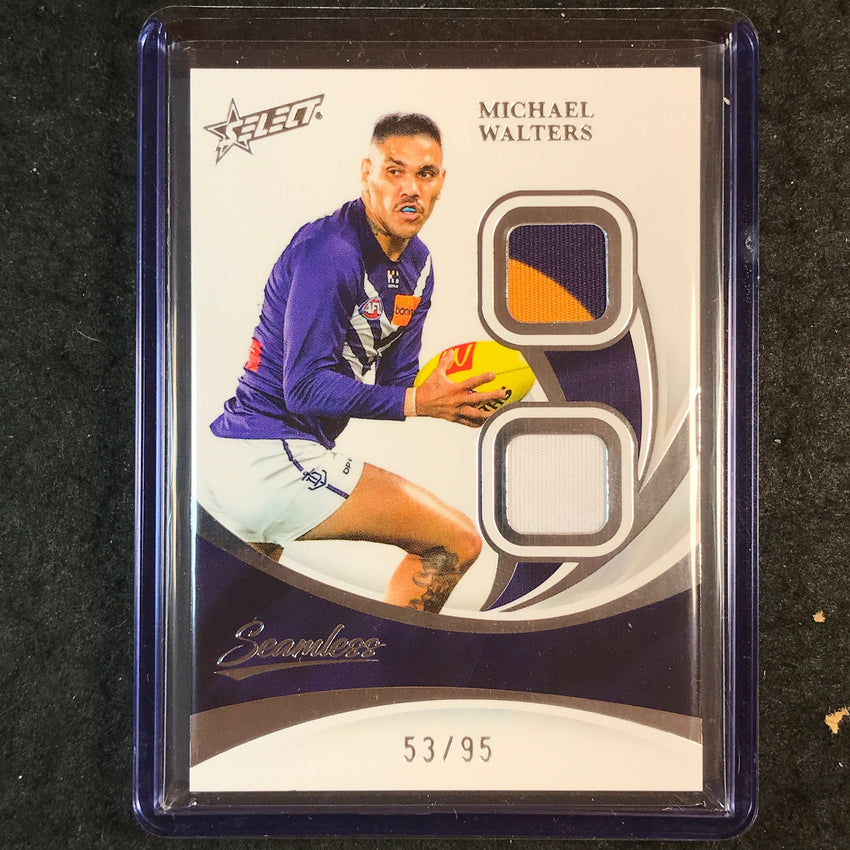 2025 Select AFL Seamless MICHAEL WALTERS Solo Double Patch 53/95 #35