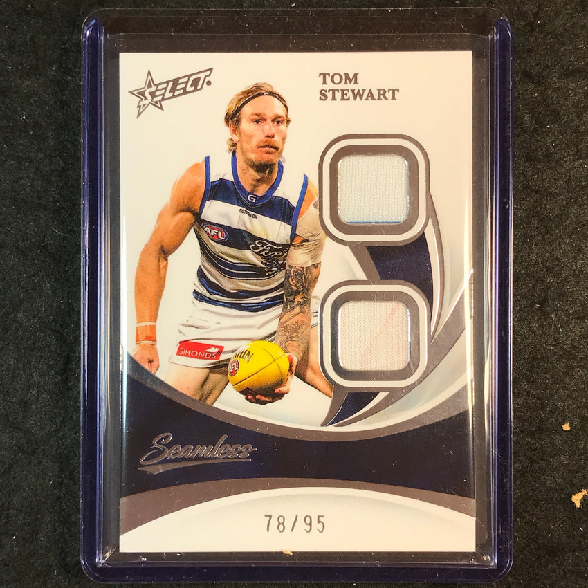 2025 Select AFL Seamless TOM STEWART Solo Double Patch 78/95 #42