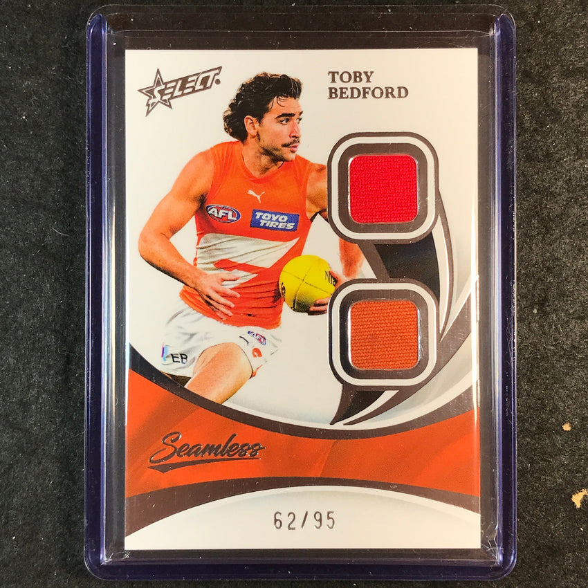 2025 Select AFL Seamless TOBY BEDFORD Solo Double Patch 62/95 #43