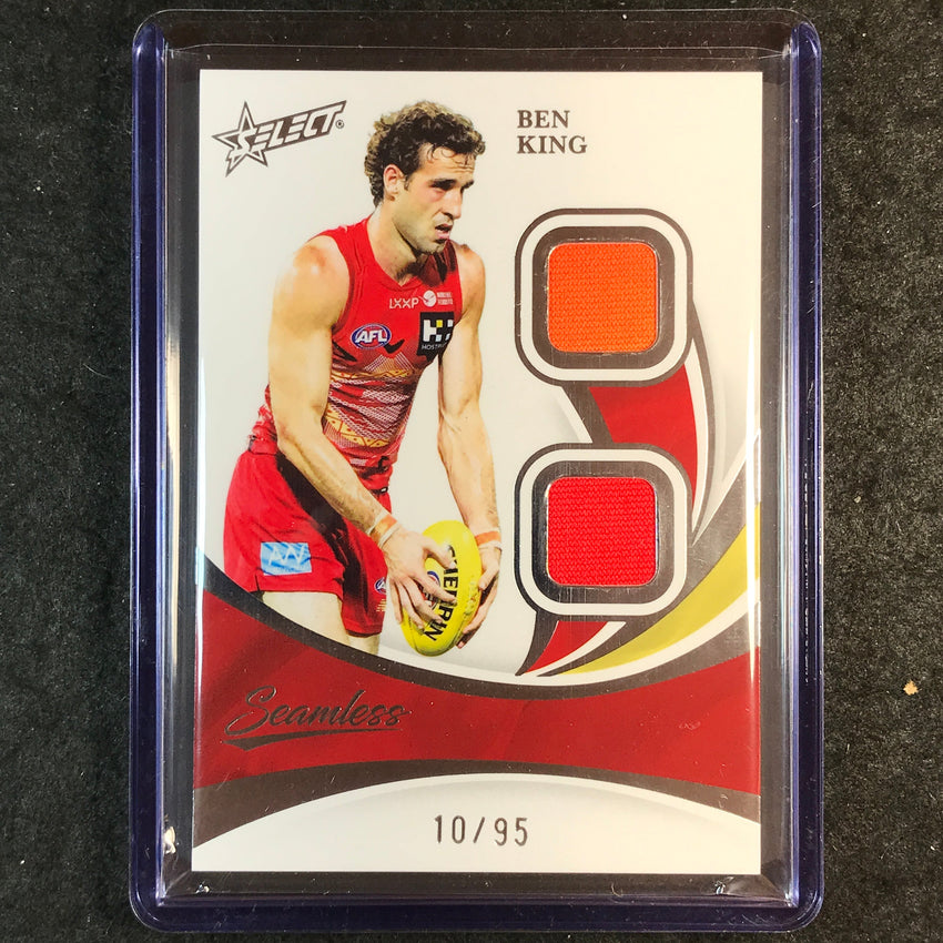 2025 Select AFL Seamless BEN KING Solo Double Patch 10/95 #49