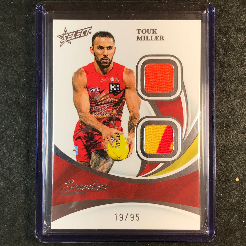 2025 Select AFL Seamless TOUK MILLER Solo Double Patch 19/95 #51
