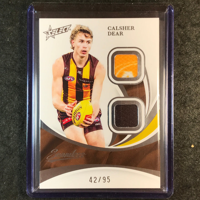2025 Select AFL Seamless CALSHER DEAR Solo Double Patch 42/95 #60