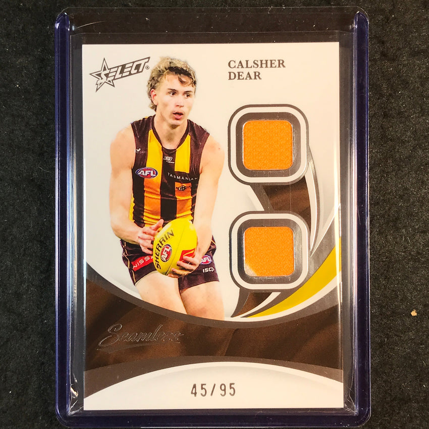 2025 Select AFL Seamless CALSHER DEAR Solo Double Patch 45/95 #60