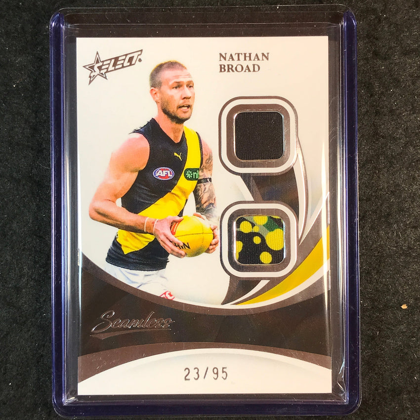 2025 Select AFL Seamless NATHAN BROAD Solo Double Patch 23/95 #79