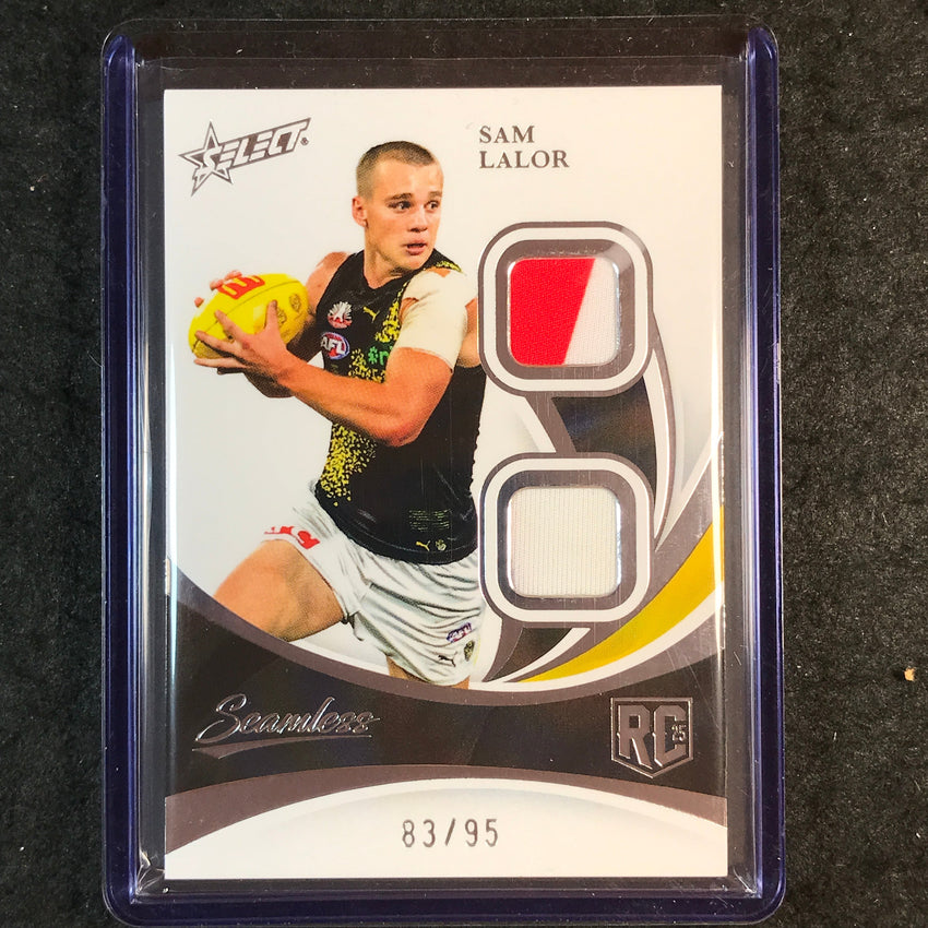 2025 Select AFL Seamless SAM LALOR Rookie Solo Double Patch 83/95 #81