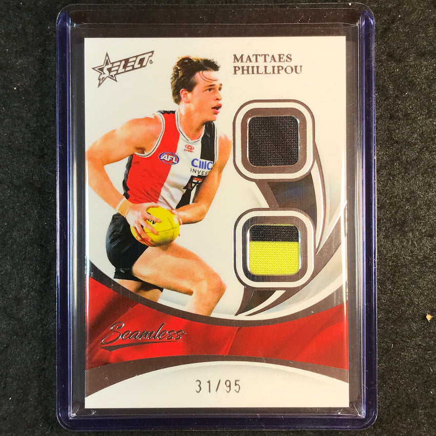 2025 Select AFL Seamless MATTAES PHILLIPOU Solo Double Patch 31/95 #87