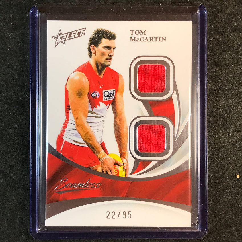2025 Select AFL Seamless TOM MCCARTIN Solo Double Patch 22/95 #94