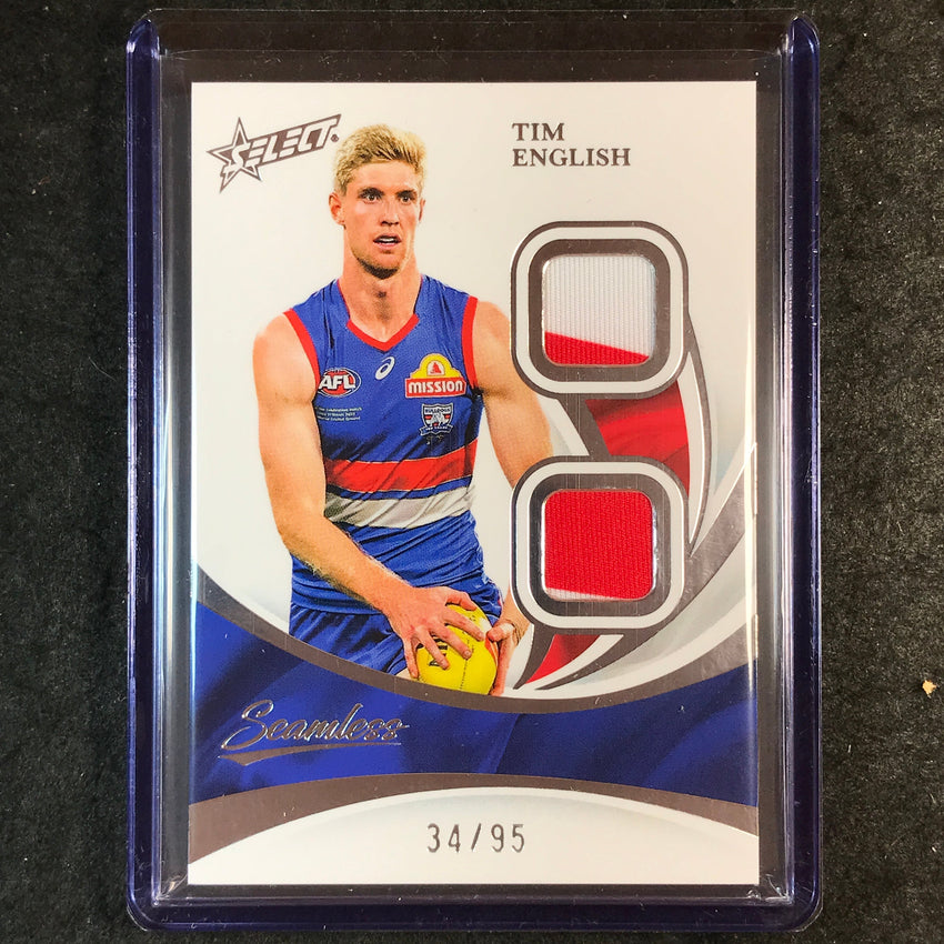 2025 Select AFL Seamless TIM ENGLISH Solo Double Patch 34/95 #104