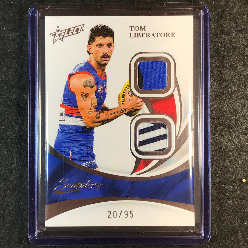 2025 Select AFL Seamless TOM LIBERATORE Solo Double Patch 20/95 #105
