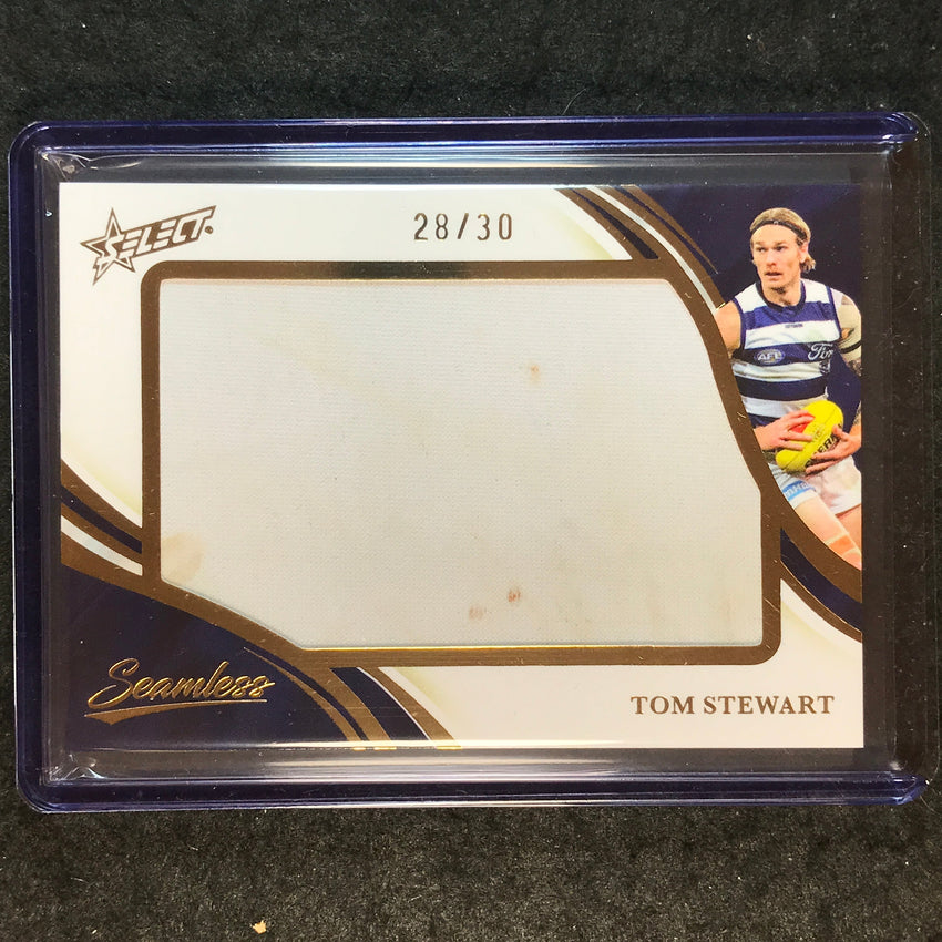 2025 Select AFL Seamless TOM STEWART Jumbo Patch 28/30 #14