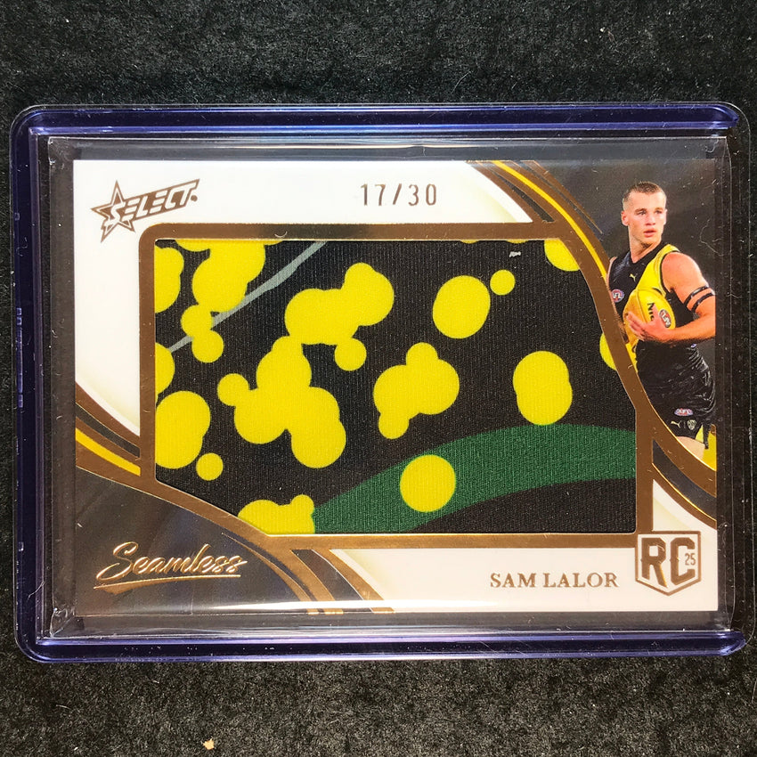 2025 Select AFL Seamless SAM LALOR Rookie Jumbo Patch 17/30 #27