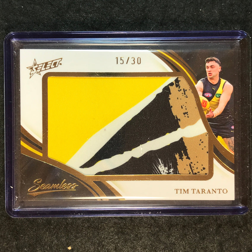 2025 Select AFL Seamless TIM TARANTO Jumbo Patch 15/30 #28