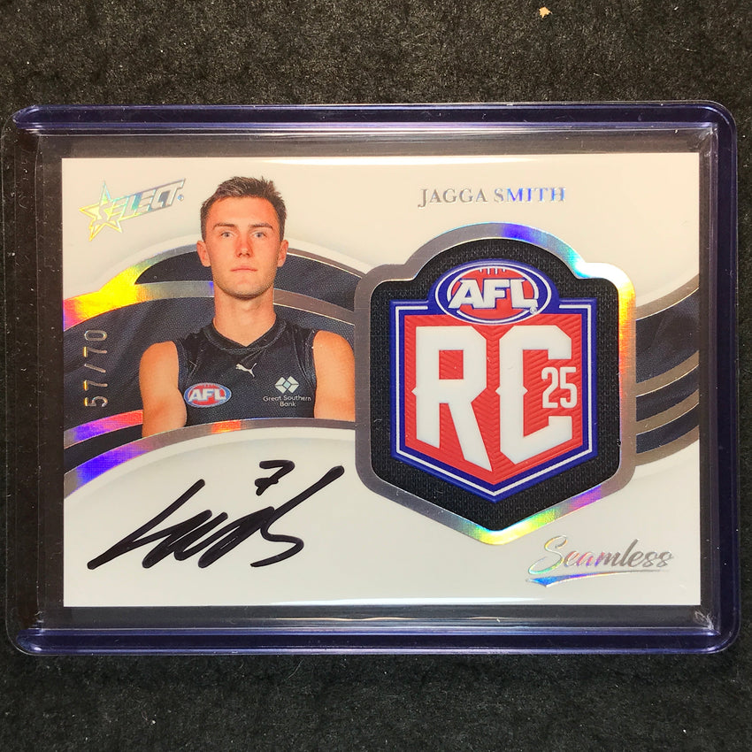 2025 Select AFL Seamless JAGGA SMITH Rookie Badge Signature Auto 57/70 #3