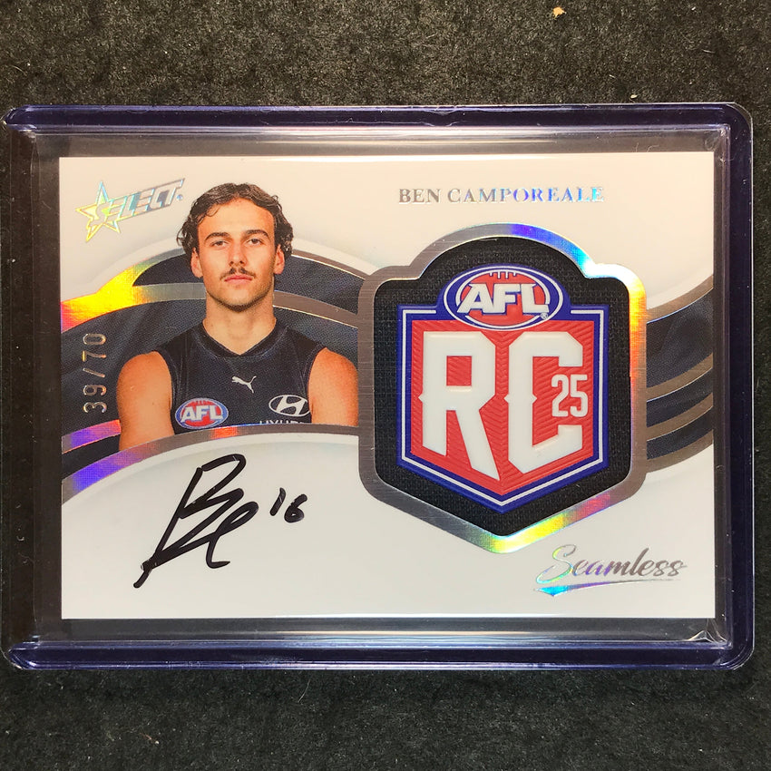 2025 Select AFL Seamless BEN CAMPOREALE Rookie Badge Signature Auto 39/70 #43