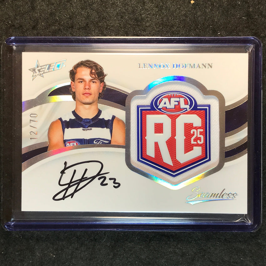 2025 Select AFL Seamless LENNOX HOFMANN Rookie Badge Signature Auto 12/70 #66