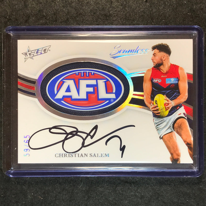 2025 Select AFL Seamless CHRISTIAN SALEM AFL Badge Signature Auto 59/65 #33