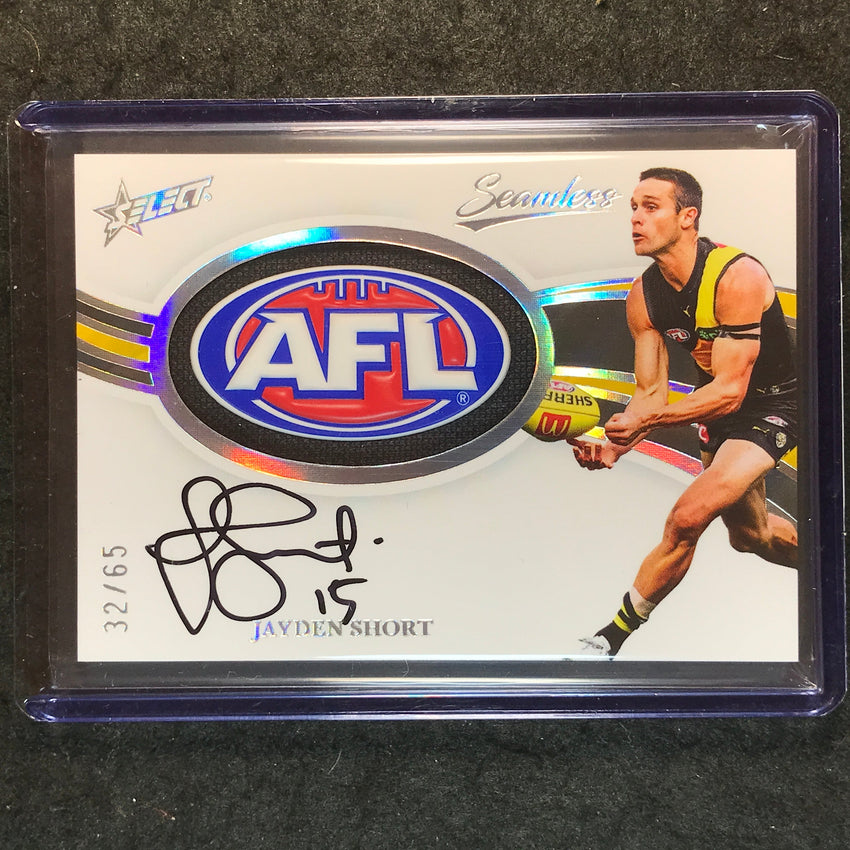2025 Select AFL Seamless JAYDEN SHORT AFL Badge Signature Auto 32/65 #41