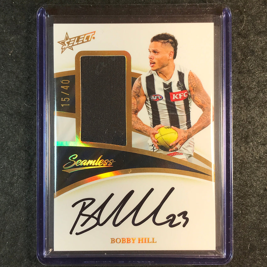 2025 Select AFL Seamless BOBBY HILL Patch Signature Auto 15/40 #5
