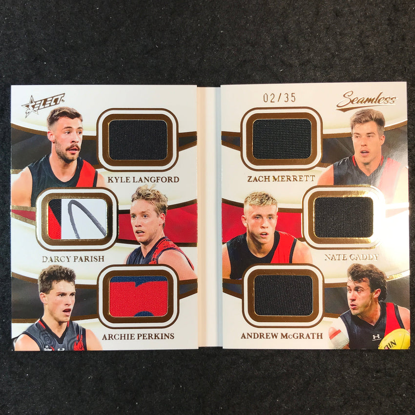 2025 Select AFL Seamless ESSENDON Team Multi-Patch Booklet 02/35