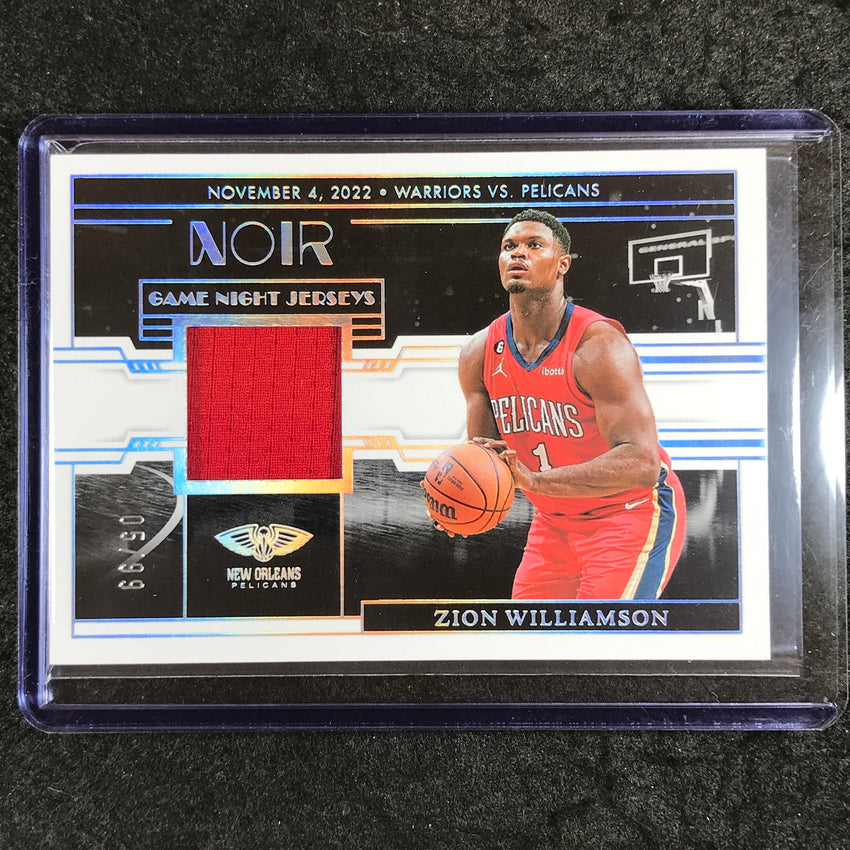 2023-24 Noir NBA ZION WILLIAMSON Game Night Jersey Relic 5/99