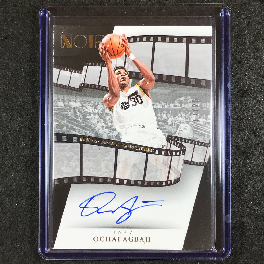 2023-24 Noir NBA OCHAI AGBAJI Freeze Frame Signatures Auto Gold 12/25