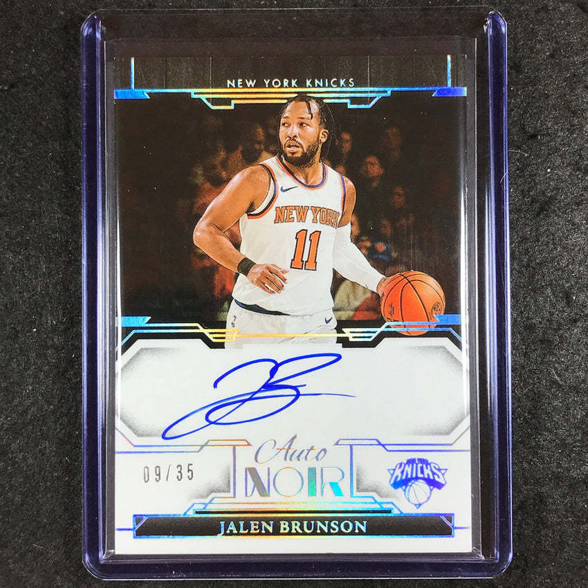 2023-24 Noir NBA JALEN BRUNSON Auto Noir Color Holo Silver 9/35