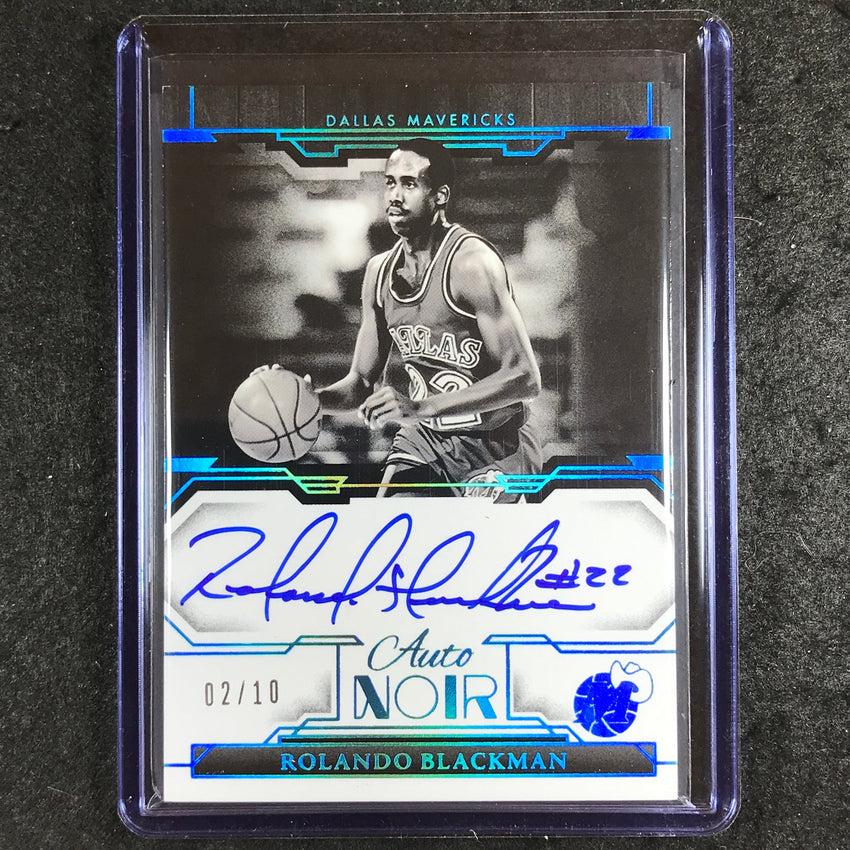 2023-24 Noir NBA ROLANDO BLACKMAN Auto Noir Black and White Platinum 2/10