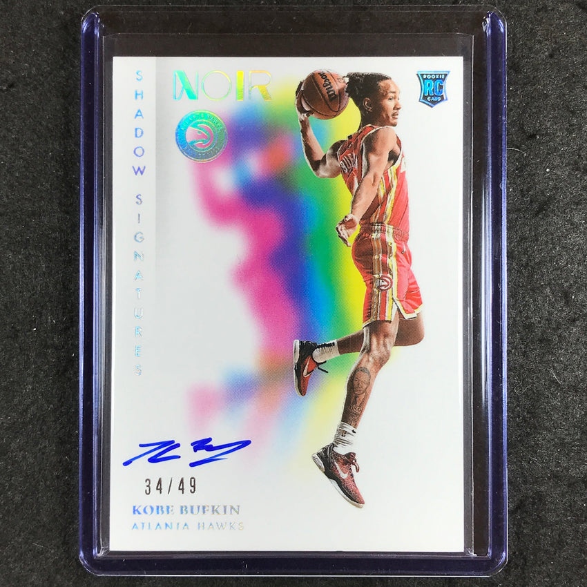 2023-24 Noir NBA KOBE BUFKIN Shadow Signatures Rookie Auto Holo Silver 34/49