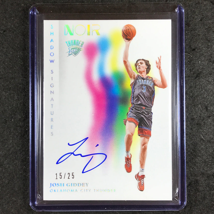 2023-24 Noir NBA JOSH GIDDEY Shadow Signatures Auto Holo Silver 15/25