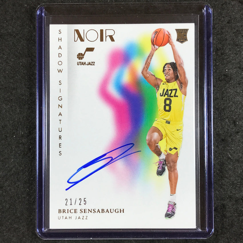2023-24 Noir NBA BRICE SENSABAUGH Shadow Signatures Rookie Auto Gold 21/25