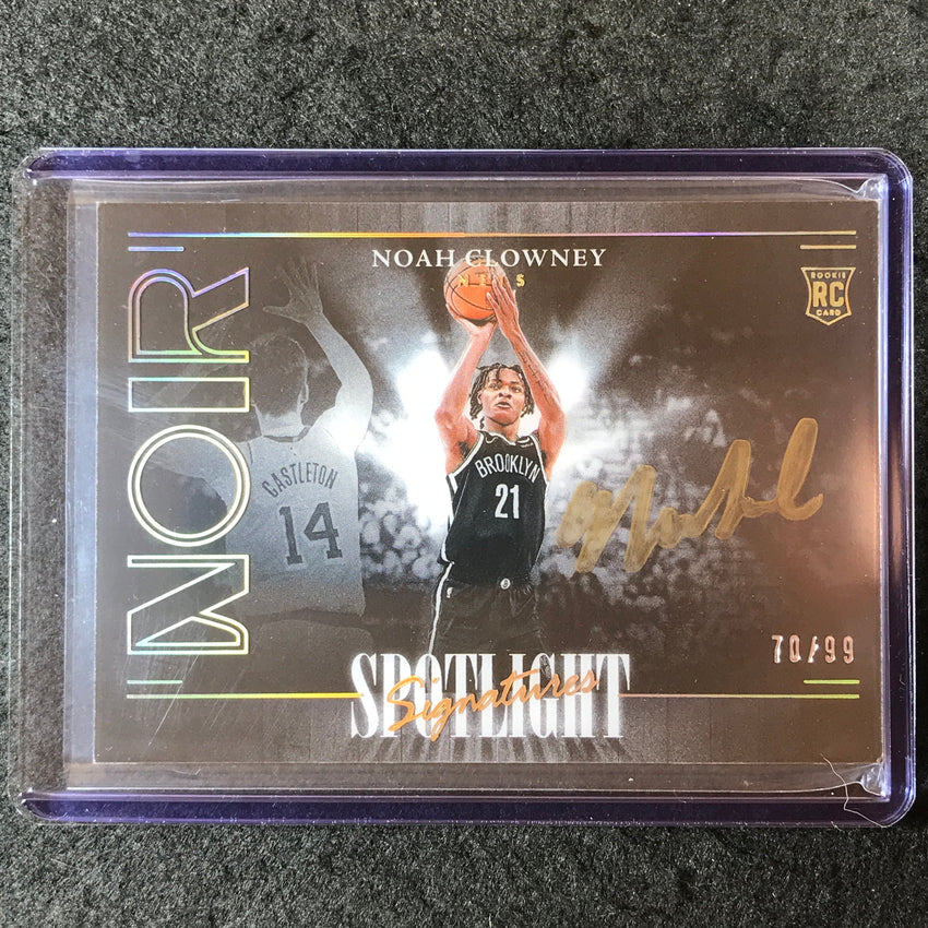2023-24 Noir NBA NOAH CLOWNEY Spotlight Signatures Horizontal Rookie Auto 70/99