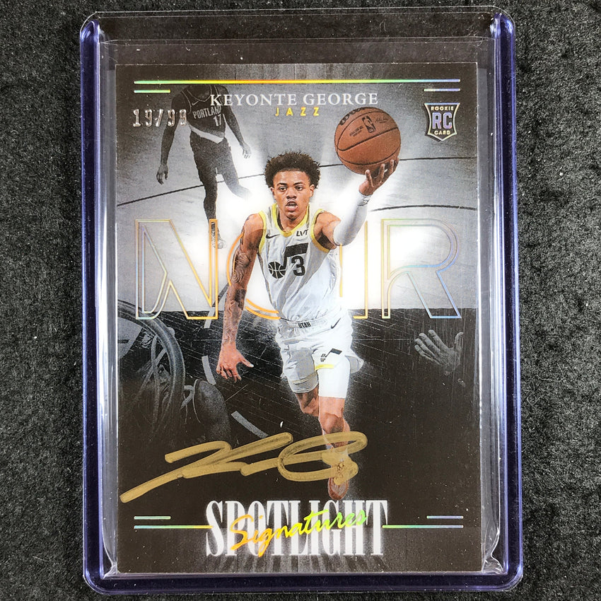 2023-24 Noir NBA KEYONTE GEORGE Spotlight Signatures Vertical Rookie Auto 19/99