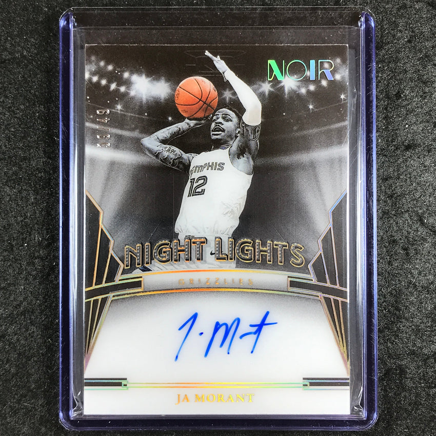 2023-24 Noir NBA JA MORANT Night Lights Acetate Auto Holo Gold 39/49